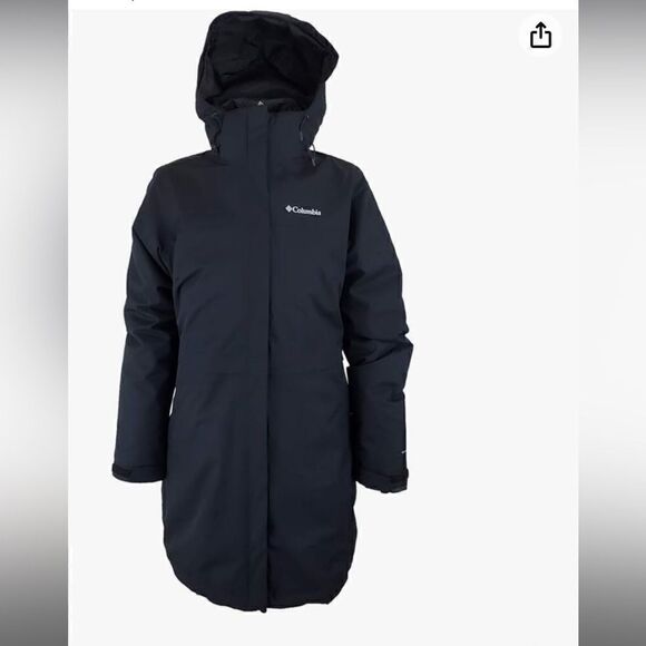 Columbia Women's Long Valley Interchange Omni Tech Waterproof Jacket - Picture 2 of 15